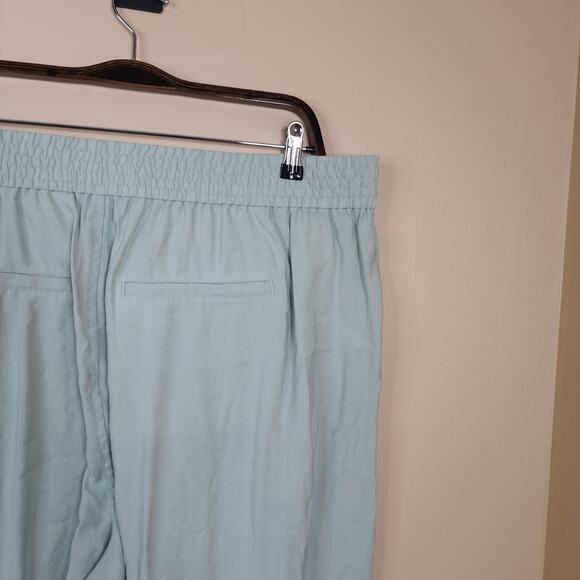 Madewell The Tall Carley Wide-Leg Pant in Softdrape in Sage Mist Size XXL Tall - Picture 7 of 10